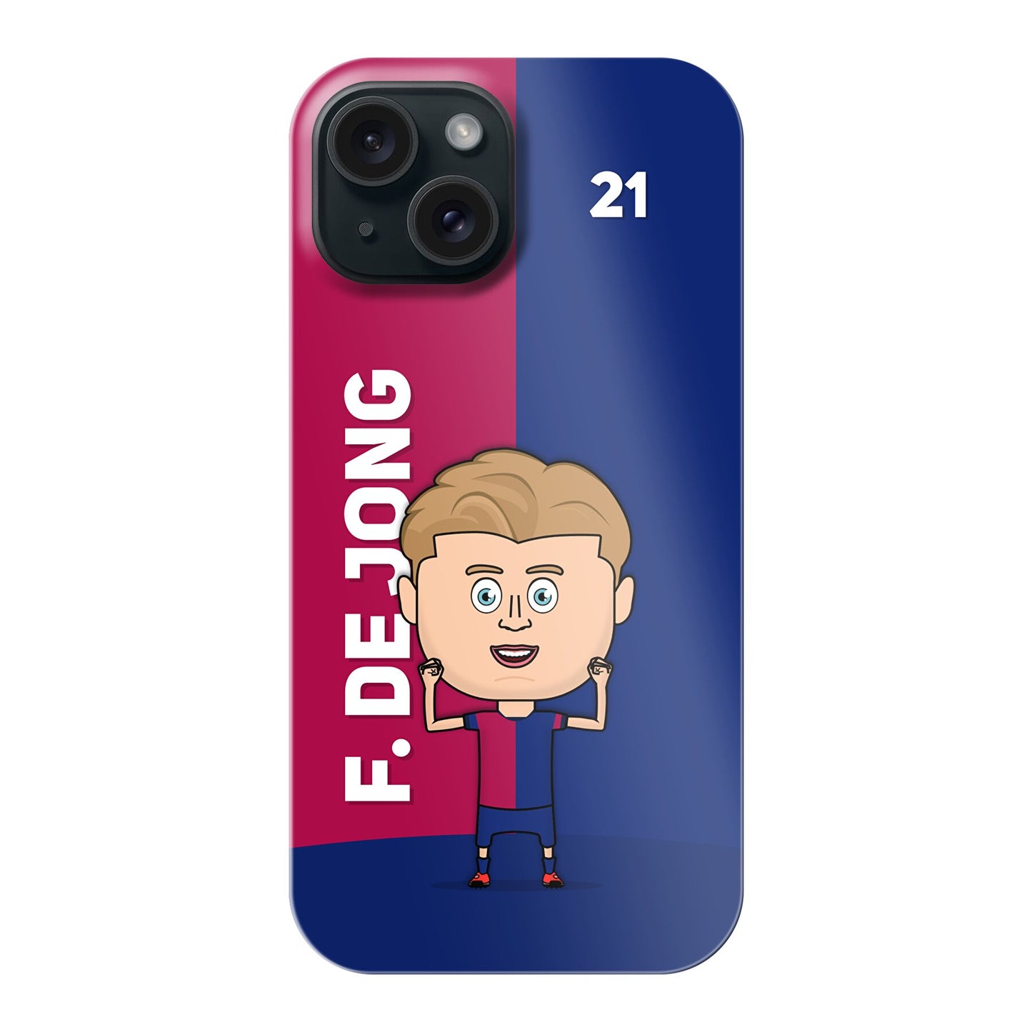 Frenkie de Jong - Fully Printed Hard Phone Case - iPhone - FootyToons