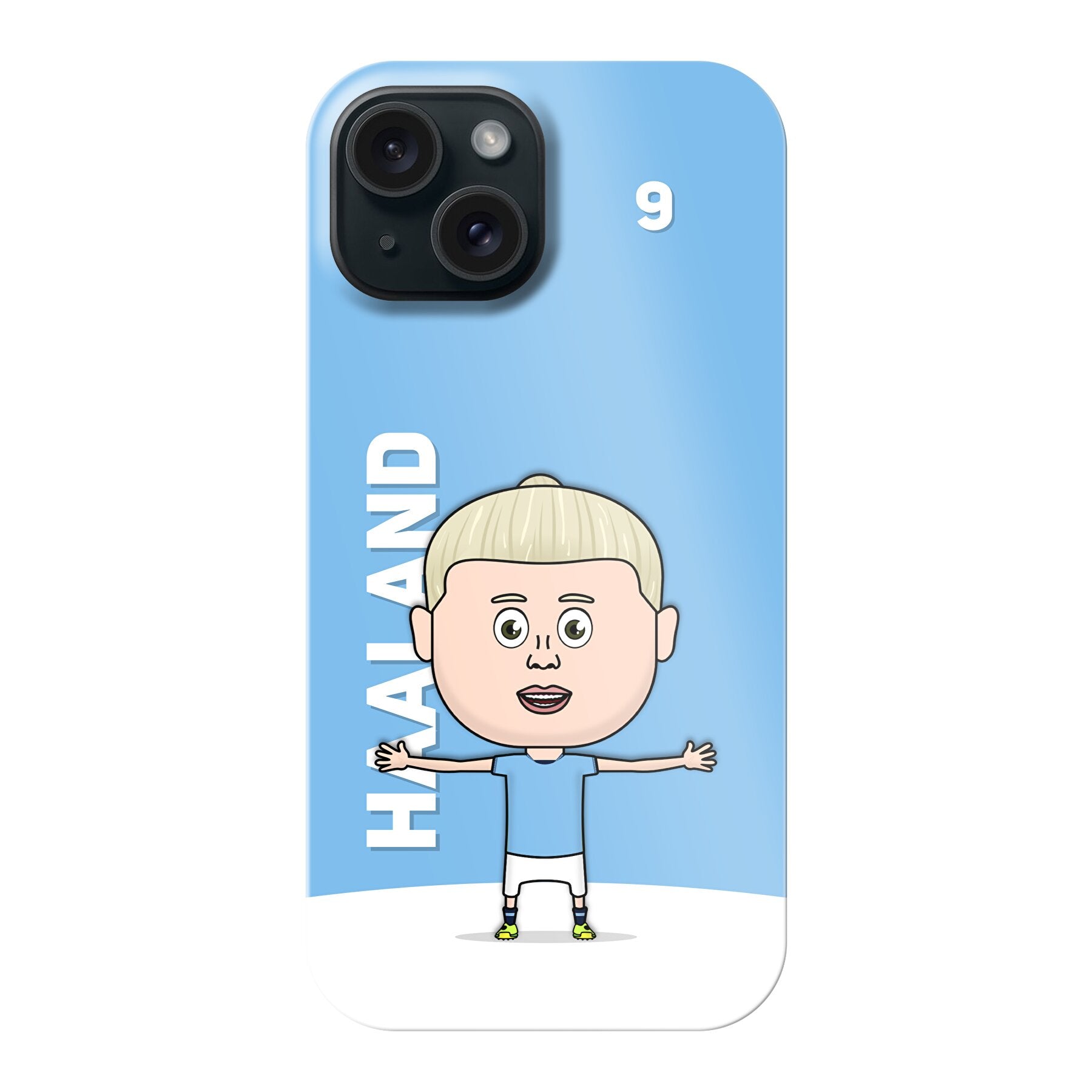 Haaland - Fully Printed Hard Phone Case - iPhone - FootyToons