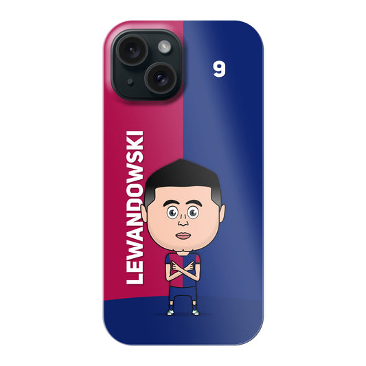 Lewandowski - Fully Printed Hard Phone Case - iPhone - FootyToons