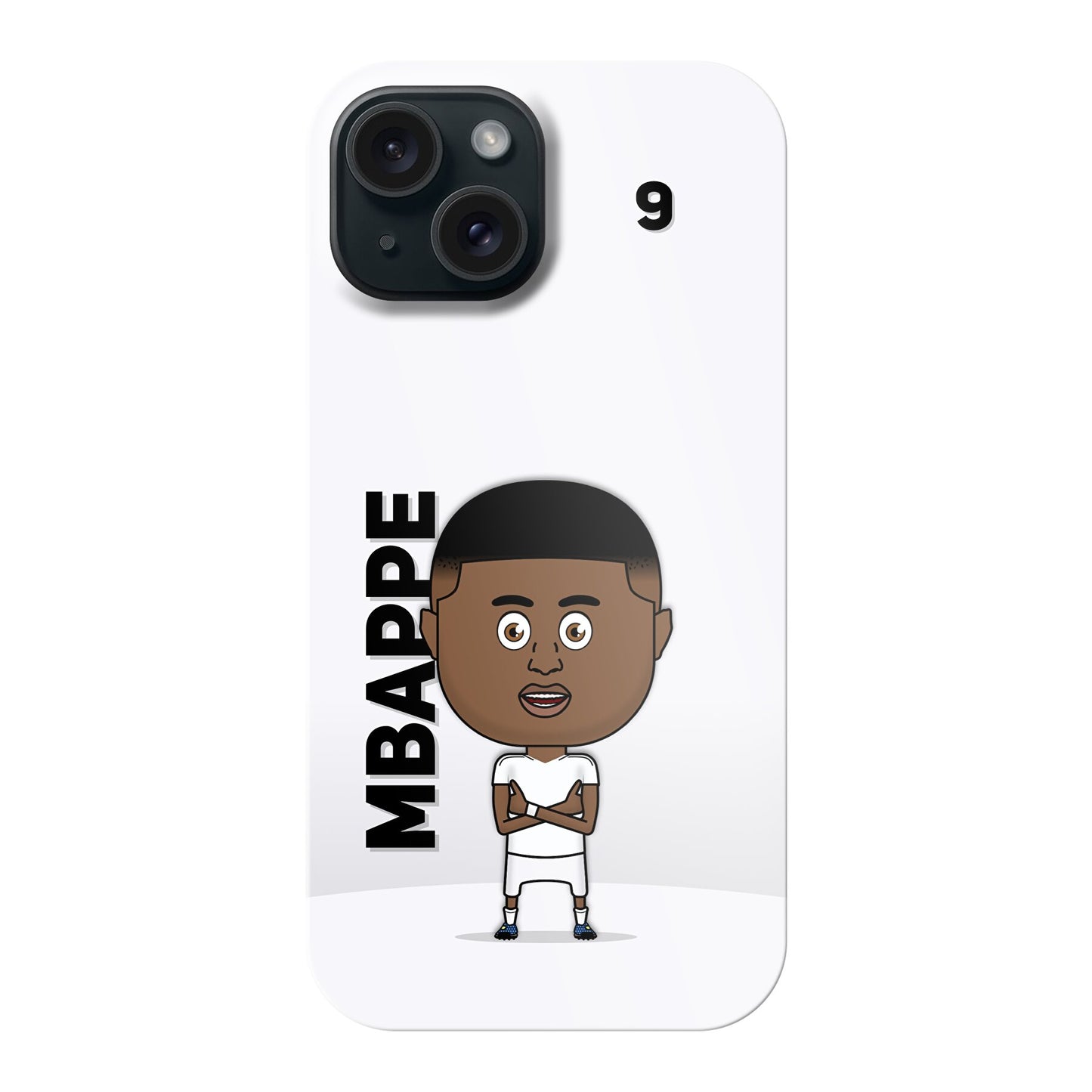 Kylian Mbappe - Fully Printed Hard Phone Case - iPhone - FootyToons