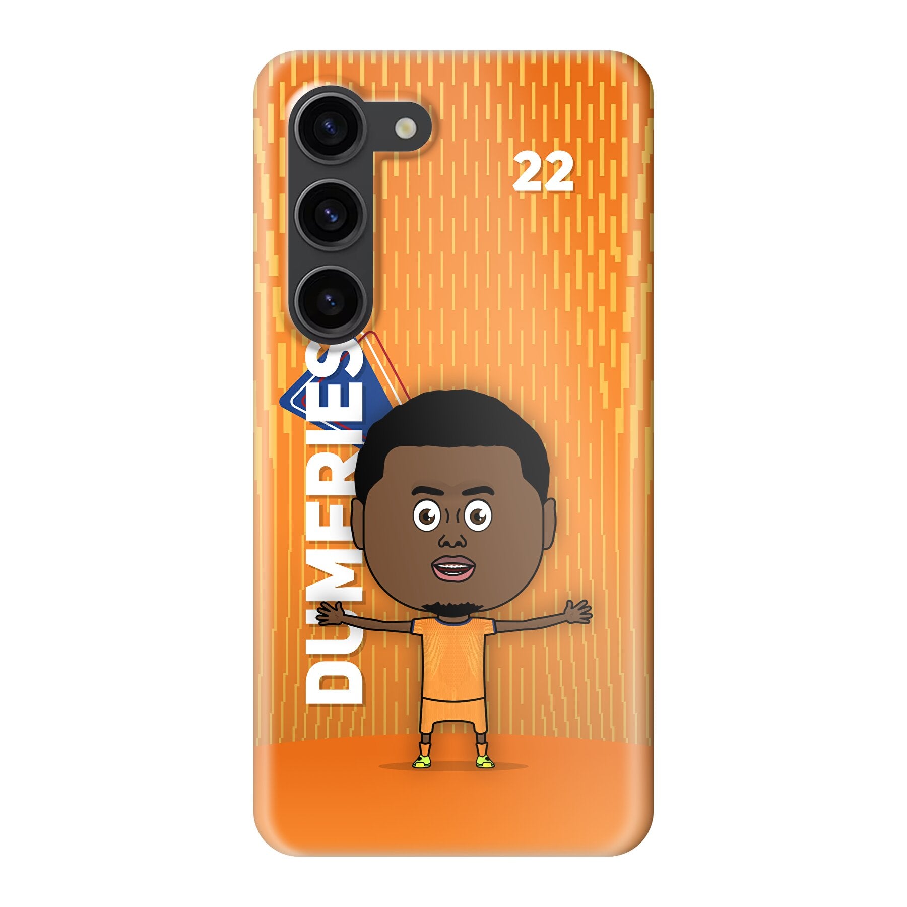 Denzel Dumfries - Fully Printed Hard Phone Case - Samsung - FootyToons