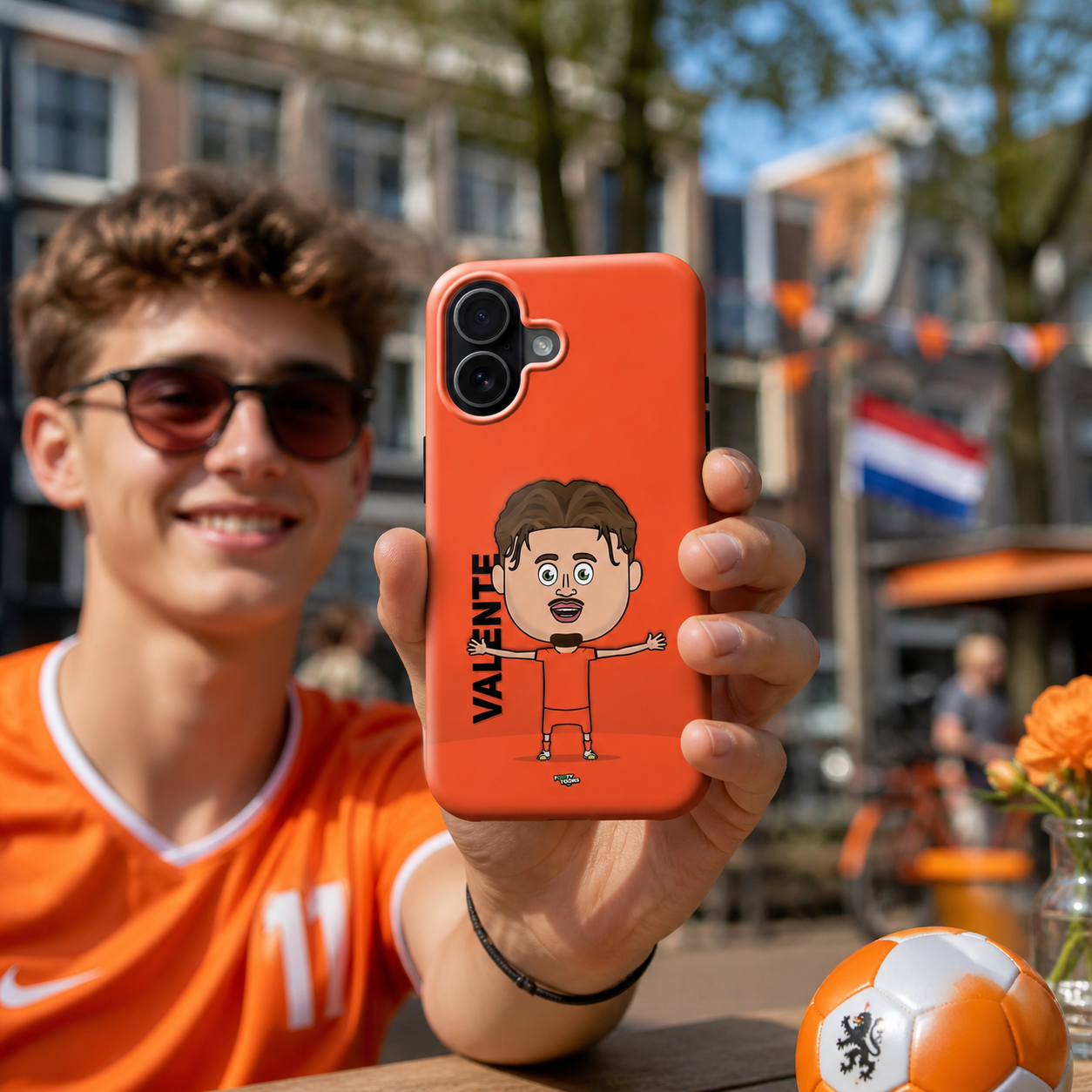 Valente Nederlands elftal telefoonhoesje
